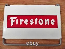 Vintage Firestone Tire Sign Gas Station Garage Farm Truck Tractor Store Display