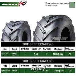 WANDA 18X8.5-8 & 23X10.5-12 Lawn Mower Agriculture Farm Tractor Lug Tires 4 Ply