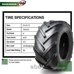 WANDA 24x12-12 Lawn Mower Tire Agriculture Farm Tractor Tire 4 ply 24x12x12-1