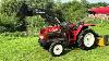 Yanmar F215 4wd Compact Tractor Front Loader U0026 4ft Flail Mower